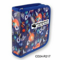 3D Lenticular CD Wallet/ Case with Blue Trim - 24 CD's (Space)